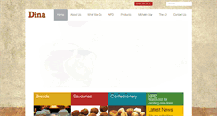 Desktop Screenshot of dinafoods.com